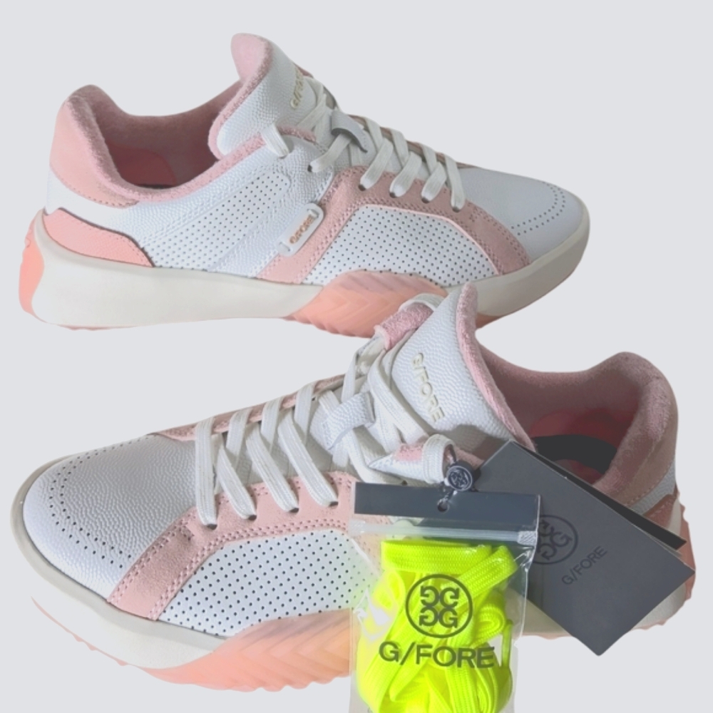 G/FORE Women's Armour G112 Street White and Pink Casual Shoes ..Size 9